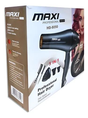 Maxi Professional Gold HD-8050 5in1- Hair Dryer (3000w)